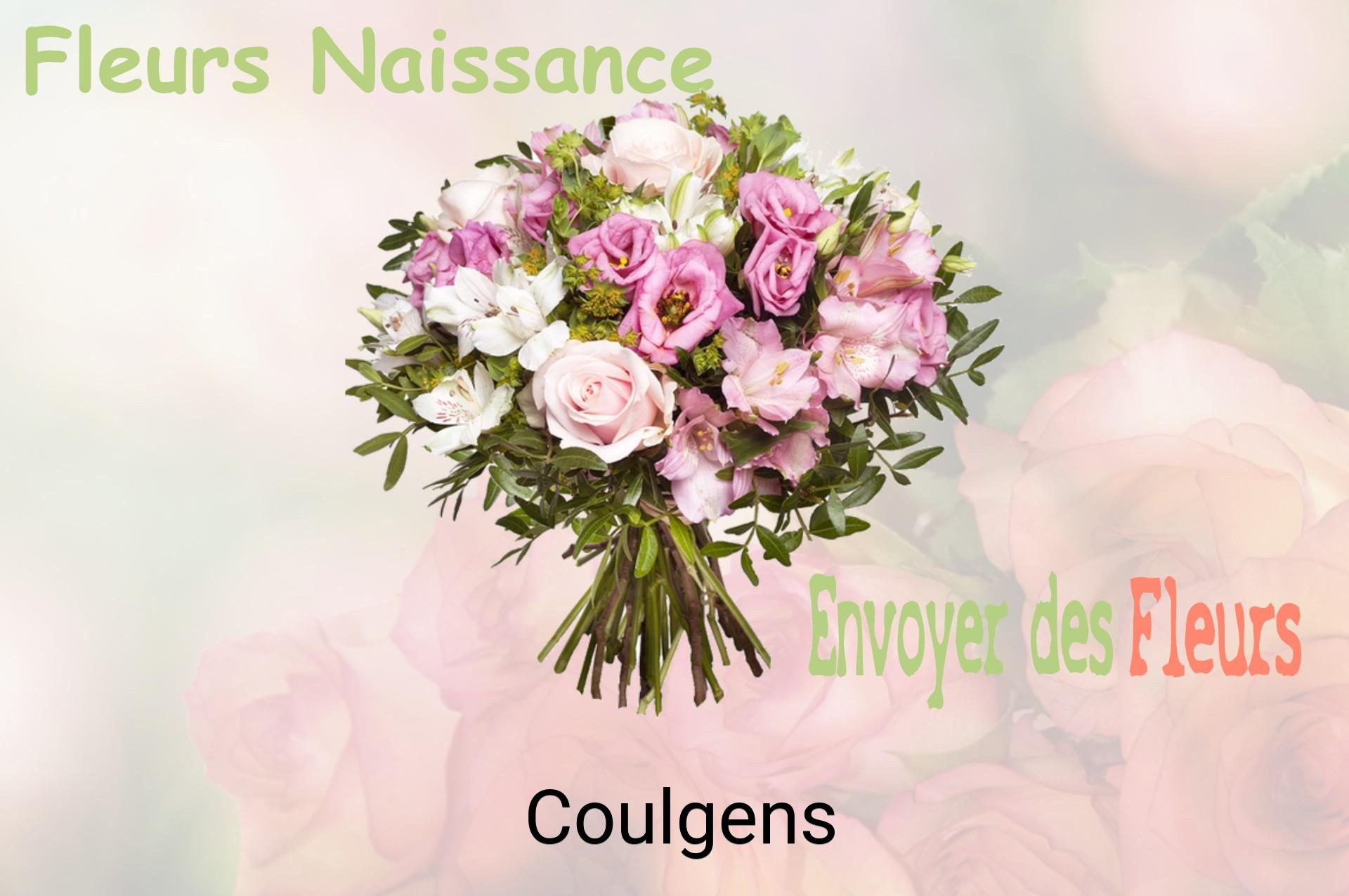 Bouquet de fleurs de naissance livré à Coulgens